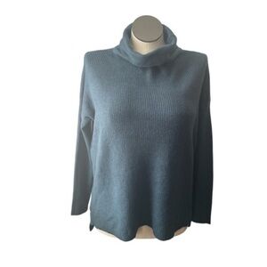 devotion by cyrus sweater womens ribbed long sleeve cowl turtleneck top Sz small